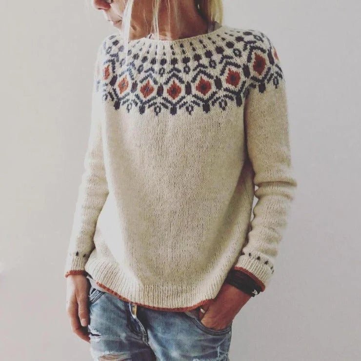 Elegant og Komfortabel Pullover til Kvinder med Unik Design - Kim Mode KBH