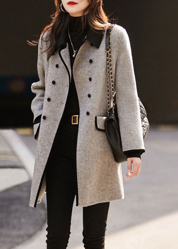 Eliana | Elegant grå frakke - Kim Mode KBH