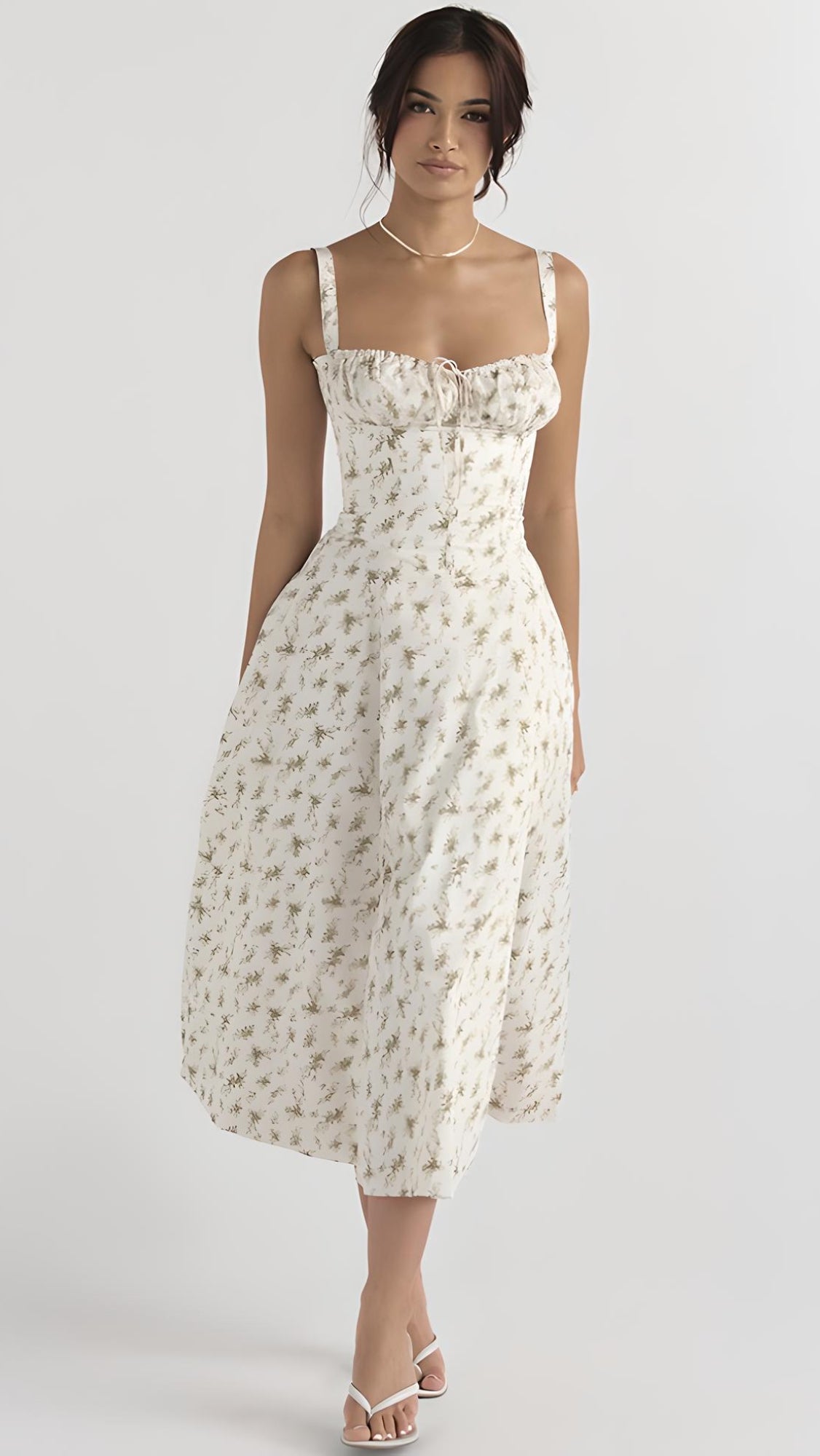 Farrah | Blomstret stropløs kjole - Kim Mode KBH