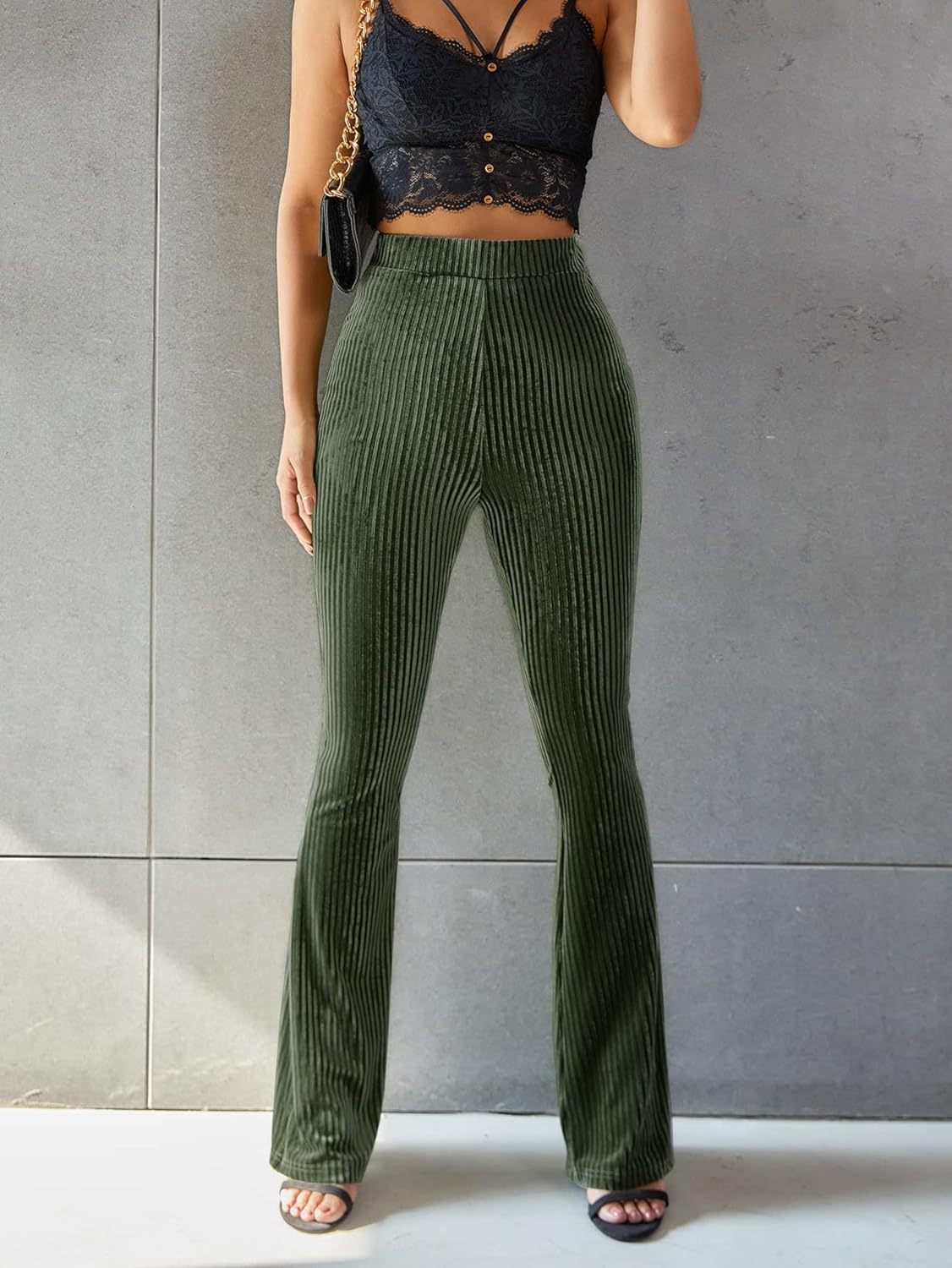 Helen | Fløjlsbukser med høj talje - Kim Mode KBH