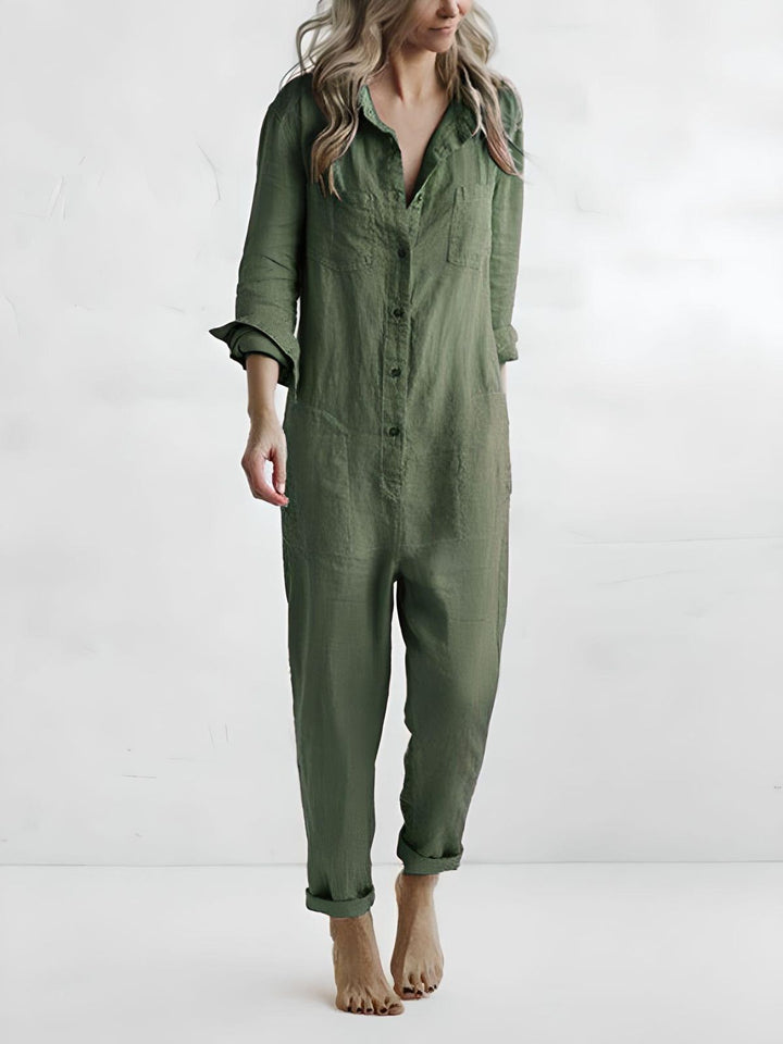 Paulina | Polo Jumpsuit med lommer - Kim Mode KBH