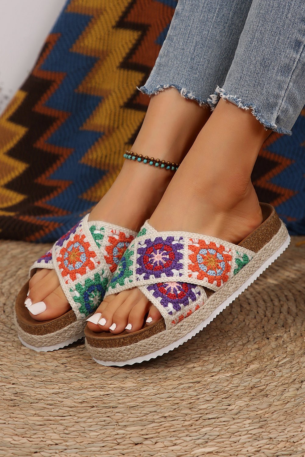 Platform sandaler med geometrisk design - Kim Mode KBH