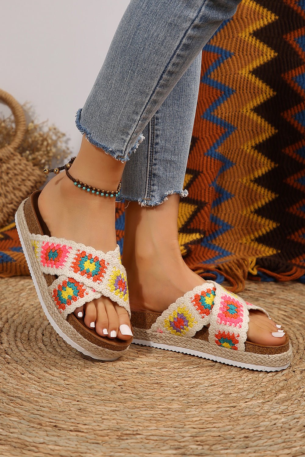 Platform sandaler med geometrisk design - Kim Mode KBH