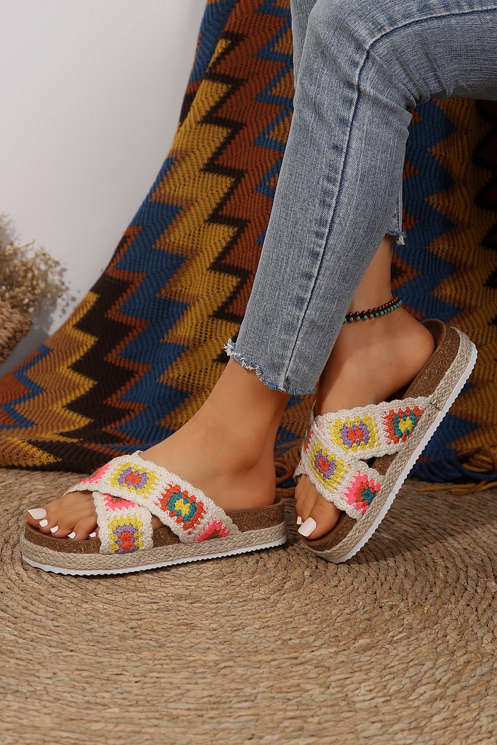 Platform sandaler med geometrisk design - Kim Mode KBH