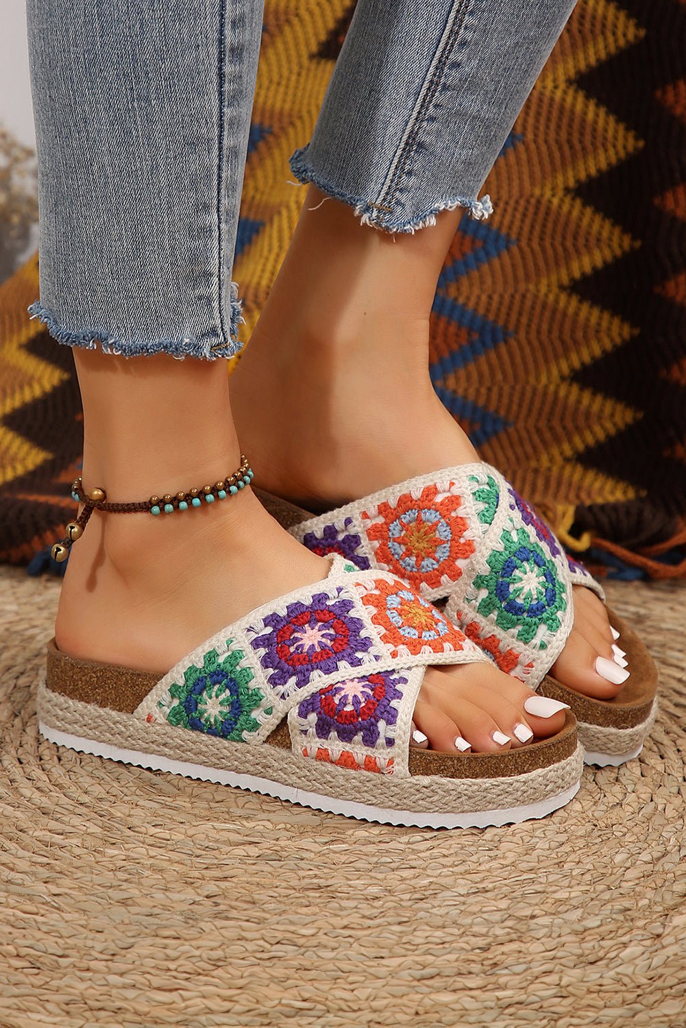 Platform sandaler med geometrisk design - Kim Mode KBH