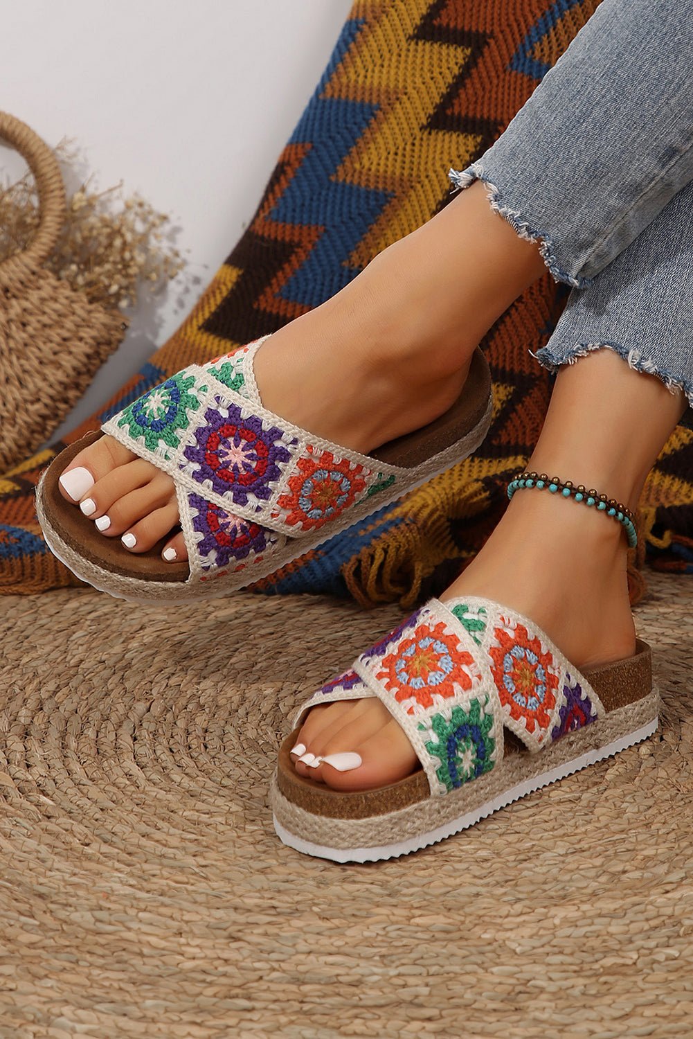 Platform sandaler med geometrisk design - Kim Mode KBH