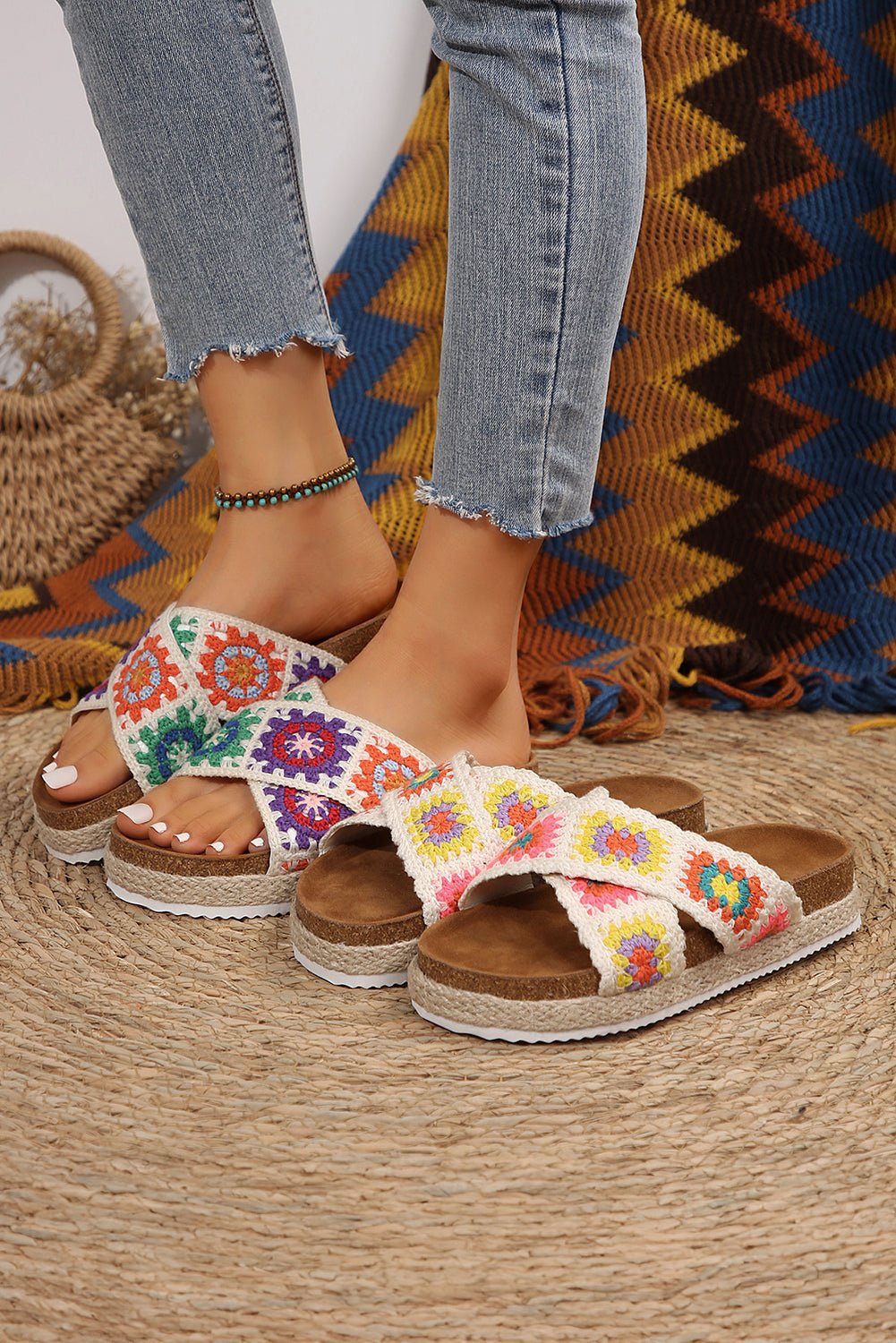 Platform sandaler med geometrisk design - Kim Mode KBH