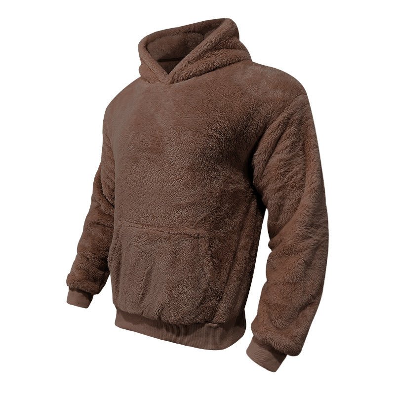 Plush Pocket Hoodie - Trendy vintertrøje til mænd - Kim Mode KBH