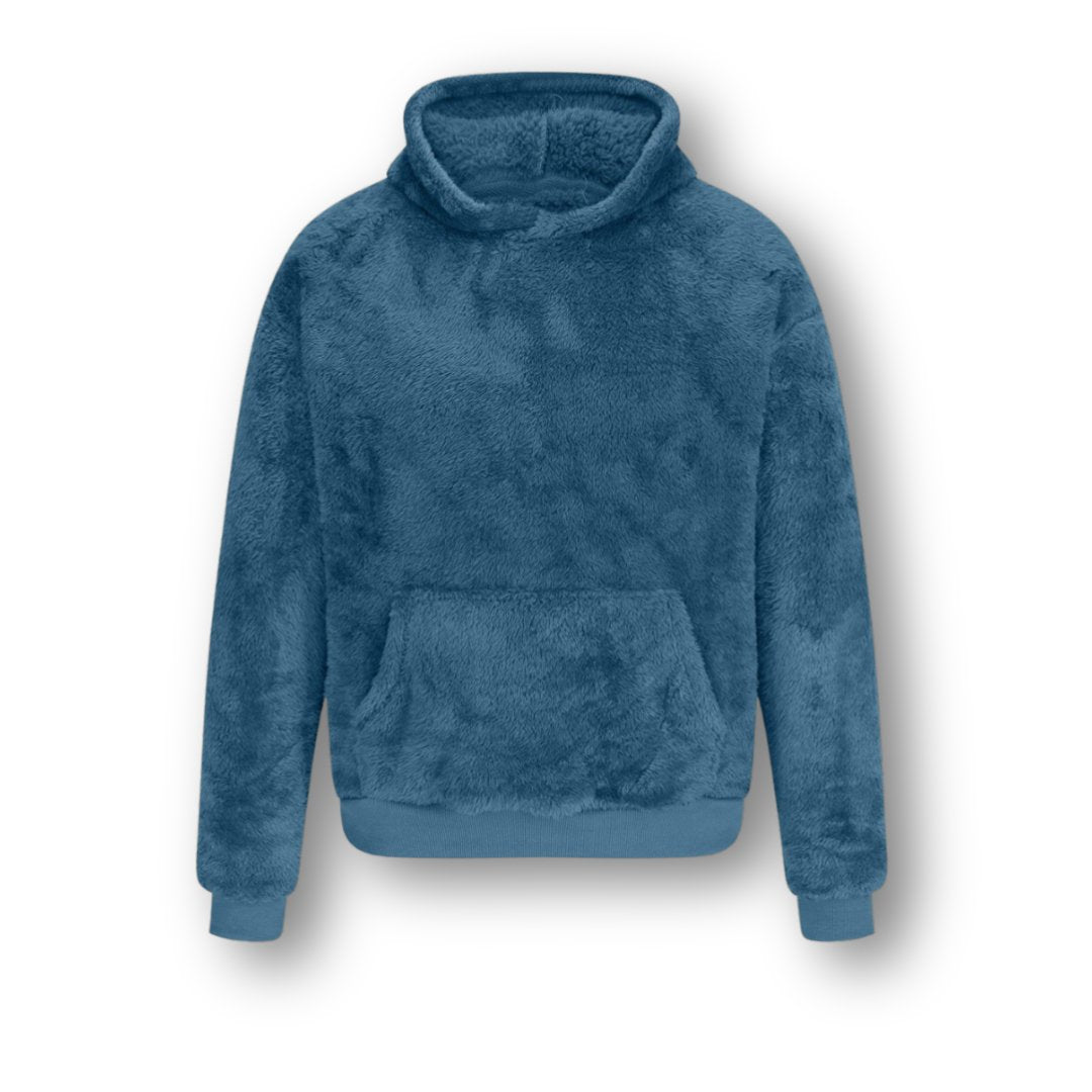 Plush Pocket Hoodie - Trendy vintertrøje til mænd - Kim Mode KBH