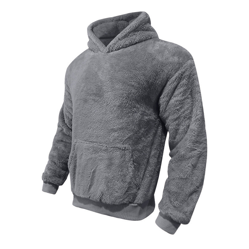 Plush Pocket Hoodie - Trendy vintertrøje til mænd - Kim Mode KBH