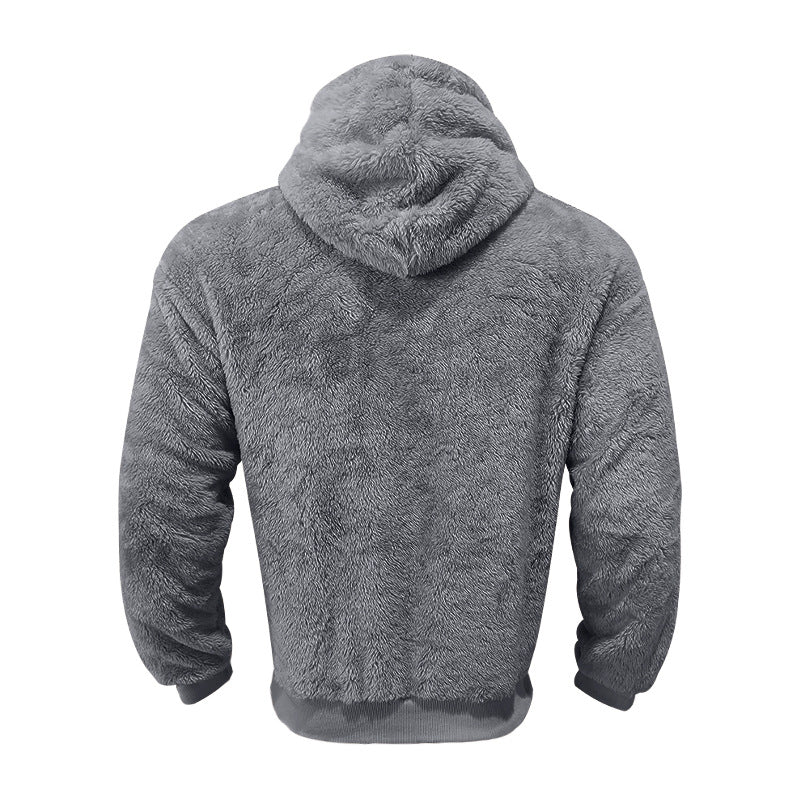 Plush Pocket Hoodie - Trendy vintertrøje til mænd - Kim Mode KBH