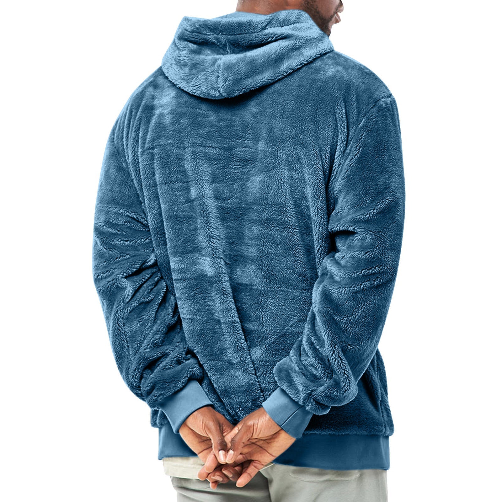 Plush Pocket Hoodie - Trendy vintertrøje til mænd - Kim Mode KBH