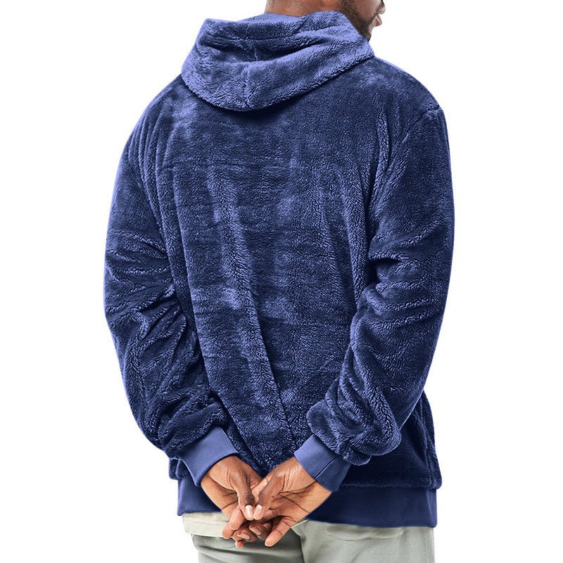 Plush Pocket Hoodie - Trendy vintertrøje til mænd - Kim Mode KBH