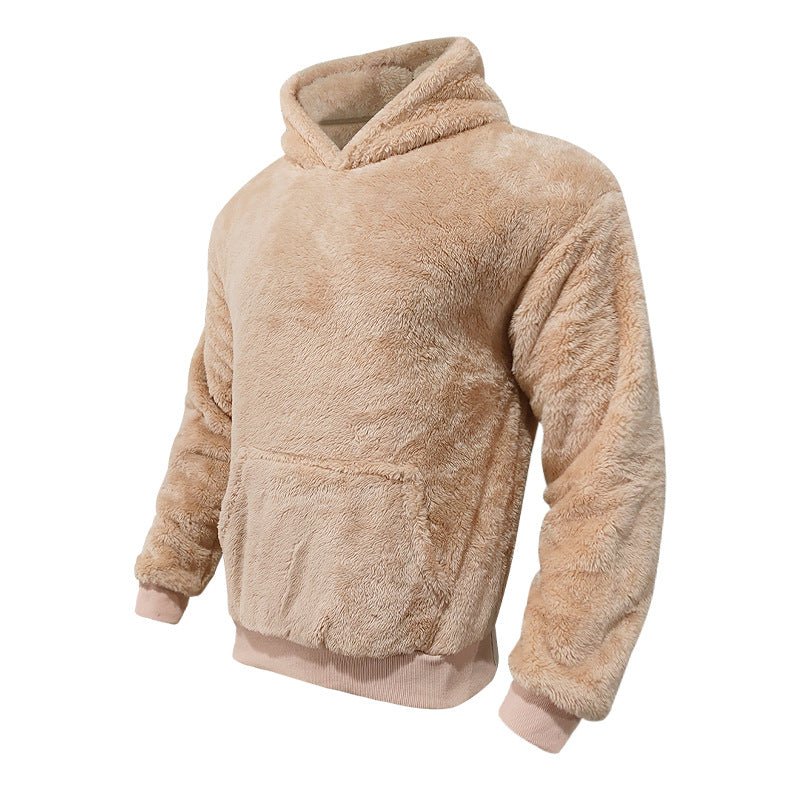 Plush Pocket Hoodie - Trendy vintertrøje til mænd - Kim Mode KBH