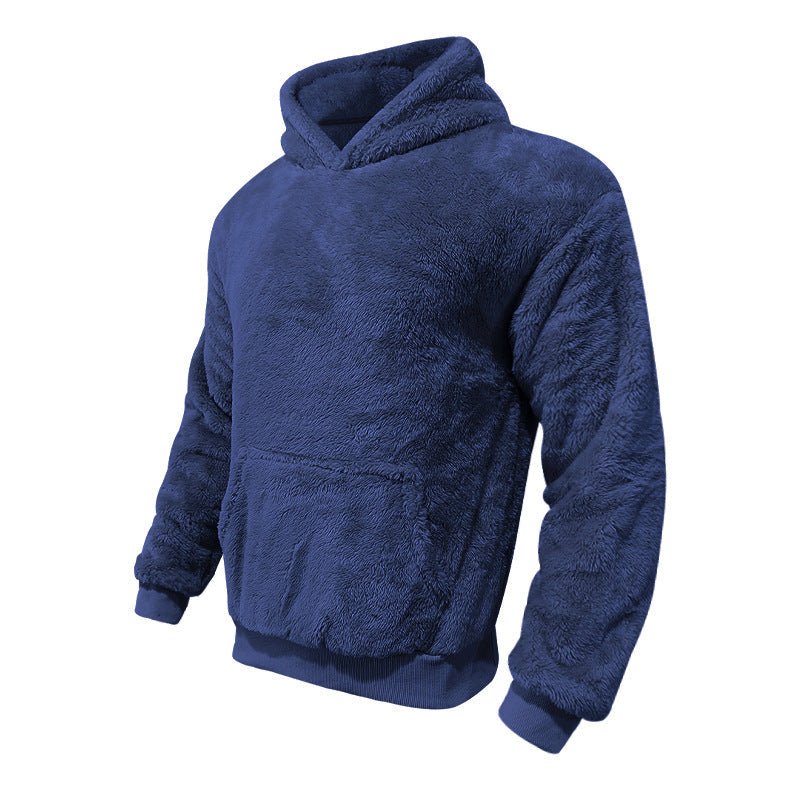 Plush Pocket Hoodie - Trendy vintertrøje til mænd - Kim Mode KBH