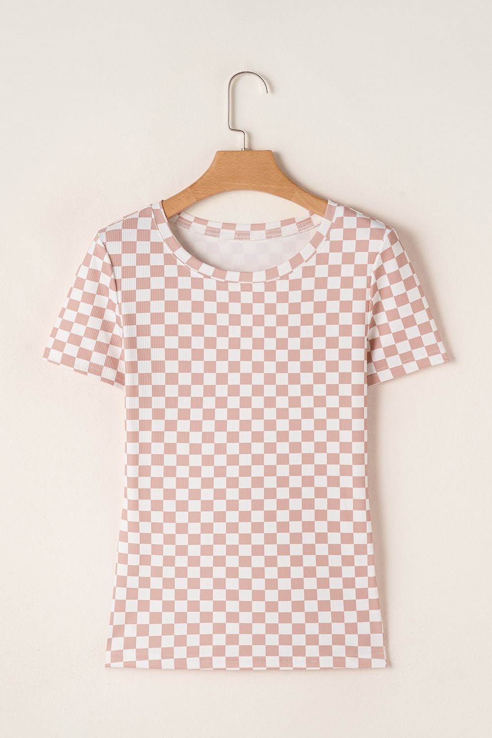 Ribbet t-shirt med slim fit pasform - Kim Mode KBH
