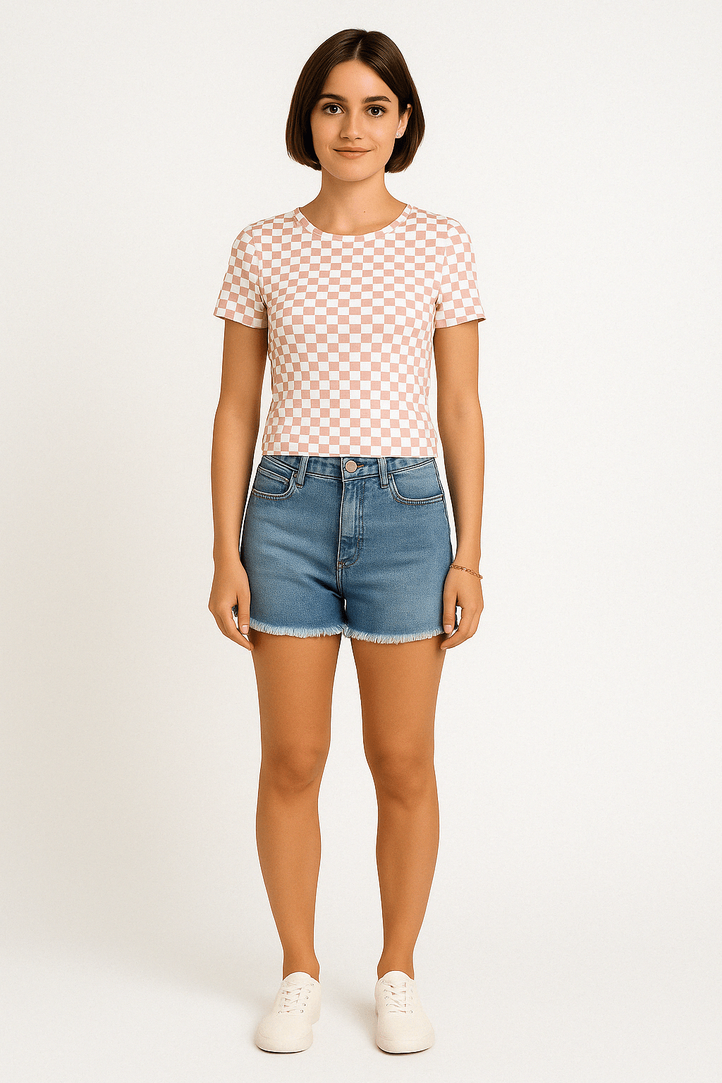 Ribbet t-shirt med slim fit pasform - Kim Mode KBH