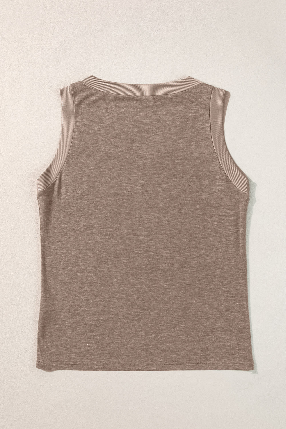 Tanktop med kontrastkant og løs pasform - Kim Mode KBH
