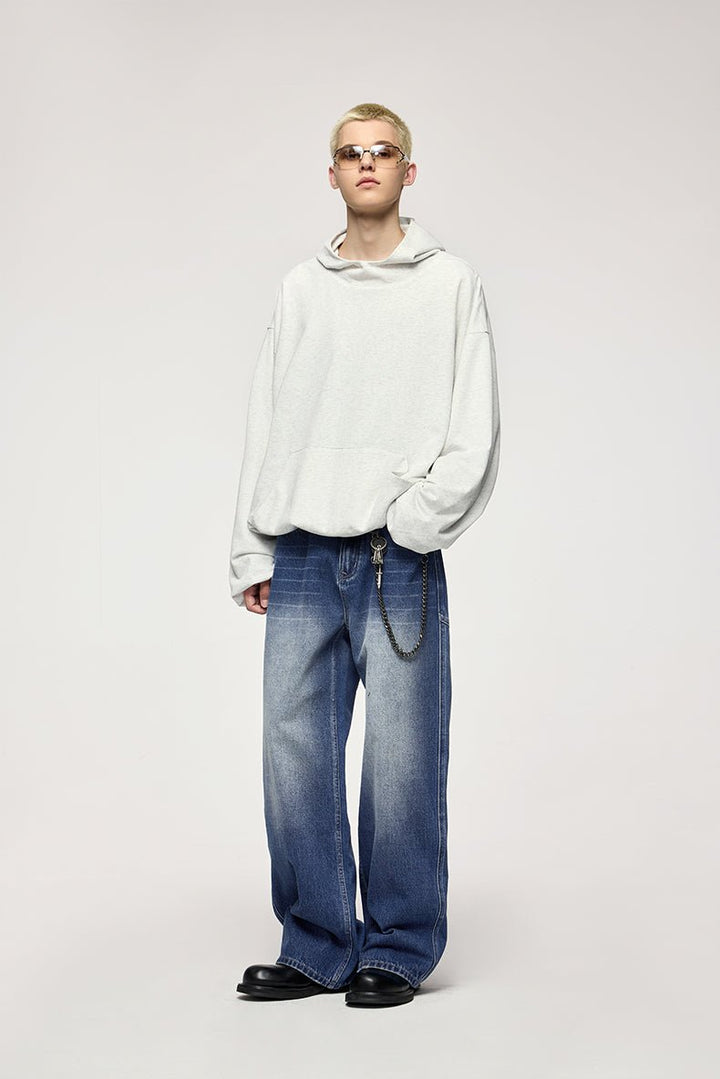 Unisex Retro Stretch Straight - Leg Jeans, behagelige vaskede denimbukser til hverdagsbrug - Kim Mode KBH