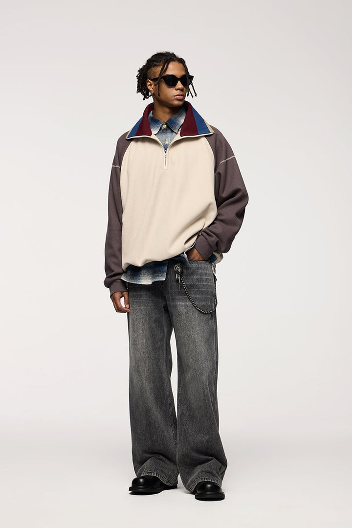 Unisex Retro Stretch Straight - Leg Jeans, behagelige vaskede denimbukser til hverdagsbrug - Kim Mode KBH